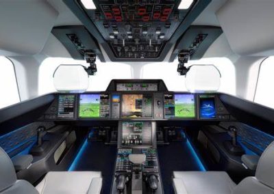 Cockpit du Dassault Falcon 10x